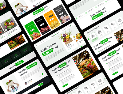 Organic & Healthy | Landing page busness e commerce ui ux