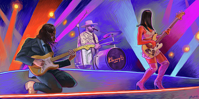 Khruangbin adobe art concert digital art digital illustration illustration music photoshop