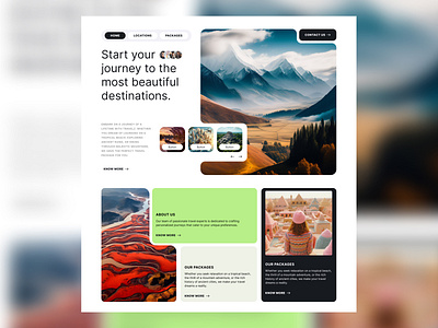 Travel landing page branding design figma graphic design illustration landing page landingpage sleekdesign travel ui uidesign uxui website