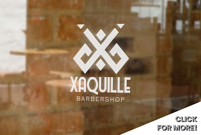 LOGO XAQUILLE BARBERSHOP branding graphic design logo