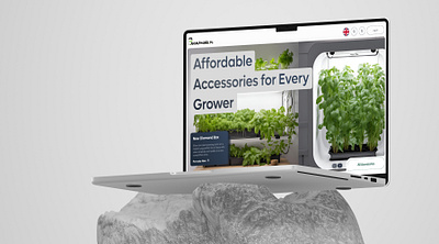 Taniauprawa Growshop E-commerce Redesign ecommerce growshop hero section poland preloader taniauprawa webdesign wrocław