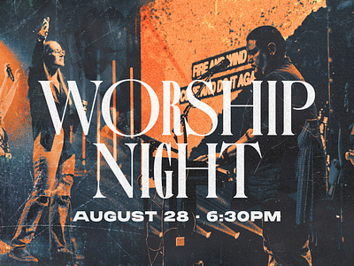 Worship Night branding christian church churchgraphics design faith god graphic design singing texture worship