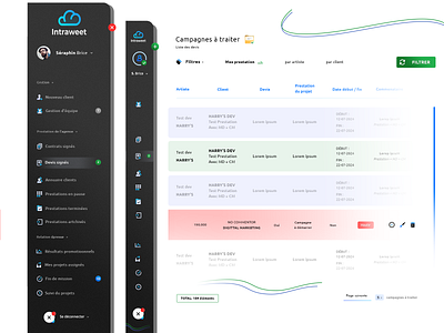 Sidebar Navigation b2b brand branding curves dark and light theme dsahboard filters graphic design icons set illustrator ai menu nav navigation photoshop psd print designer saas sidebar typo typography ubunt family fonts ui ux designer user profile