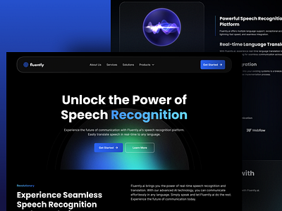 Fluently AI - Website ai startup ui web web design