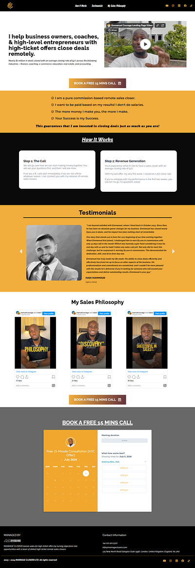 Portfolio website design elementor website wordpress