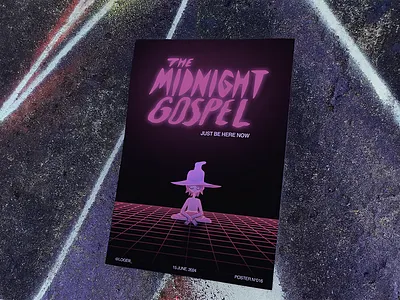 Midnight Gospel | Poster 016 design gospel graphic design illustration meditation midnight midnight gospel neon poster