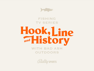 Fishing TV series branding concept branding design fishing graphic design illustration logo outdoor series show travel tv typography