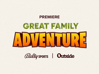 Great Family Adventure TV show branding branding design family graphic design illustration logo motion graphics outdoor show travel tv typography
