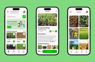 Daily UI 008 - Agricultural App UI agricultural app ui agriculture daily ui figma mobile app ui design ui ui ux ux