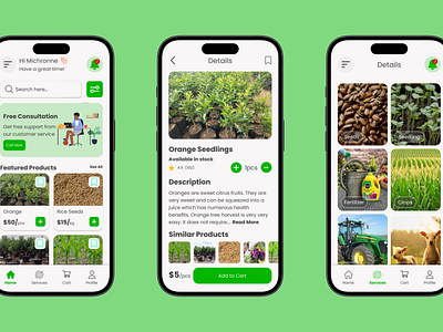 Daily UI 008 - Agricultural App UI agricultural app ui agriculture daily ui figma mobile app ui design ui ui ux ux