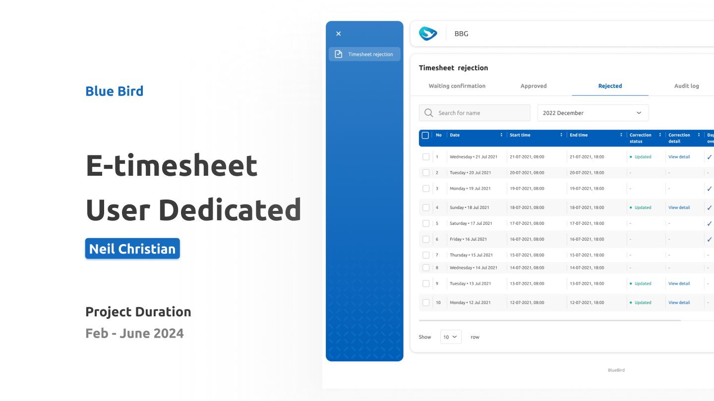 E-timesheet: Blue Bird app appdesign blue bird branding dashboard data design e timesheet illustration logo table timesheet ui uidesign ux uxdesign web web design website website design
