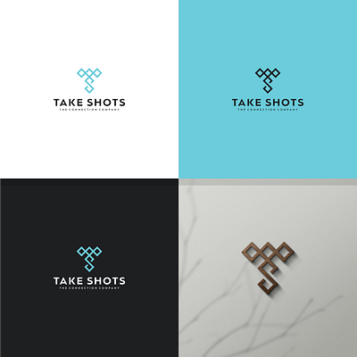 Take Shots Logo Design minimal