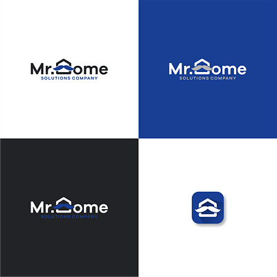 Mr. Home Solutions Company Logo Design icon