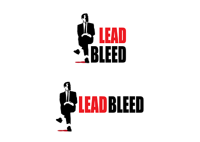 Lead and Bleed Logo Design man