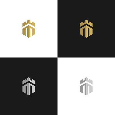 Castle Logo Design - Minimalist and Modern Abstract elegant