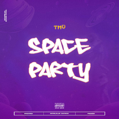 COVER ART / ARTWORK SINGLE. TMV - SPACE PARTY artwork cover art hiphop jociel rafael rap