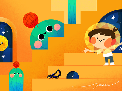 Perfect Places cartoon character color colorful cute design illustration