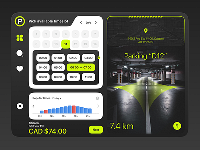 Parking app for iPad and desktop app for ipad app for tablet app forbrowser branding dashboard dashboard for parking app graphic design parking parking app tablet ui ux