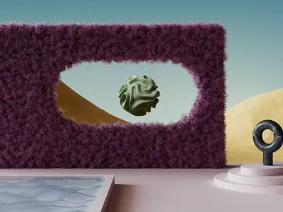 Furry Walls 3d c4d cinema4d