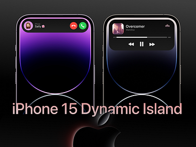 iPhone 15 Dynamic Island design graphic design iphone ui ux uxuidesign