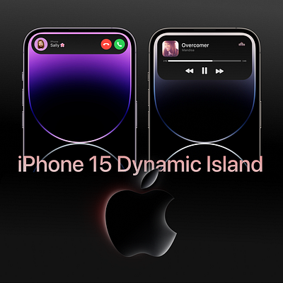 iPhone 15 Dynamic Island design graphic design iphone ui ux uxuidesign