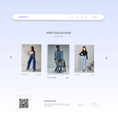 Clothing Web Design branding clothingbrand clothingwebsite ui uiuxdesign ux webdesign