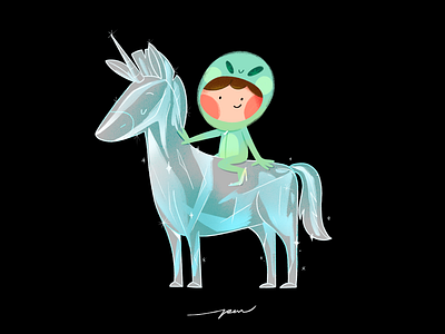 Renaissance album alien beyonce cartoon character color colorful crystal cute design fanart horse illustration renaissance ride shine superstar unicorn