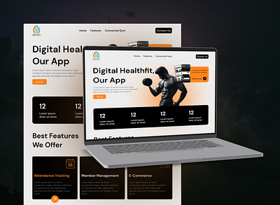 Digital Healthfit Web Page Redesign branding graphic design ui