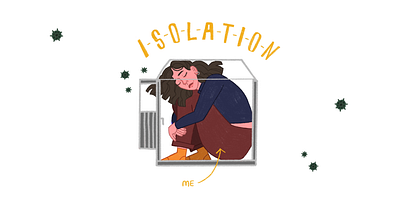 Isolation/ illustration diary book art book illustration procreate