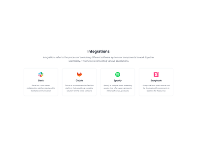 Basic integration block - Pagedone block design graphic design integration ui web