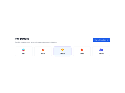 Integration with CTA Button app integartion design ui ui block webdesign