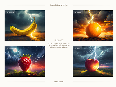 FRUIT concept design design figma furit website landing page ui ux website design