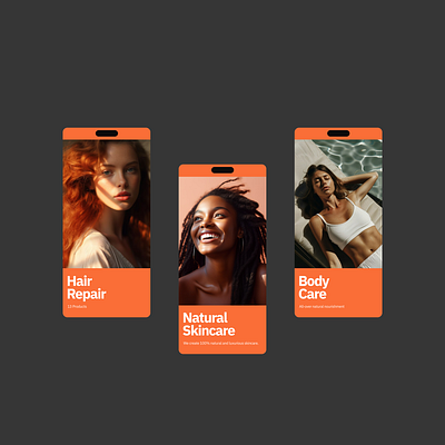 Mobile Header Screens ai art direction clean color design digital ecommerce exploration figma headers interface marketing mobile mobile design mobile screen template typography ui ux web design