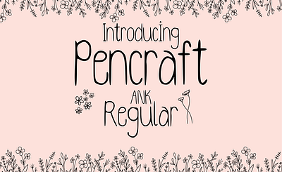 Pencraft ANK Regular branding fonts childrens story font font logo fonts minimalistic font