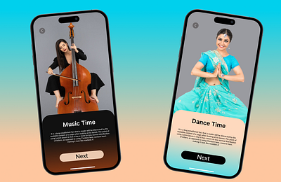 Music app Design app dance graphic design mobile app music ui