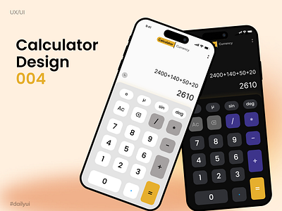 Calculator #dailyui 004 100 days calculator design calculator ui challange 100 daily ui dailyui dailyui4 ui challange ui design uiux