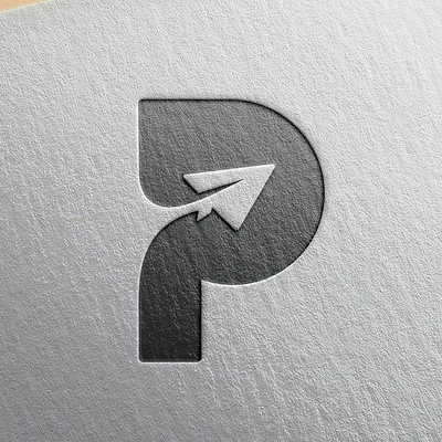 Introducing a sleek modern logo P ,Post. 3d animation branding graphic design logo ui