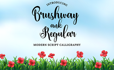 Brushway ANK Regular adobe creative suite branding font branding fonts childrens story font design educational font illustration minimalistic font