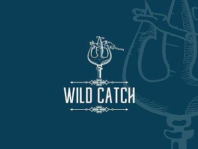 Wild Catch Logo graphic design illustration logo vintage