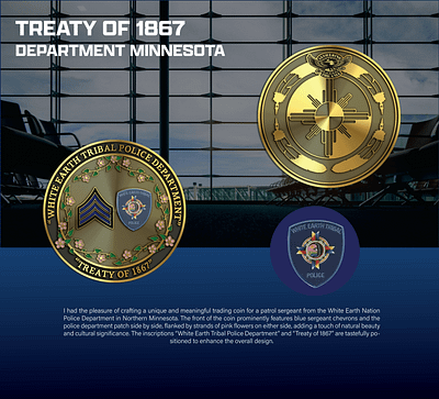 TREATY OF 1867 DEPARTMENT MINNESOTA 3d animation branding coin comemorative crypto design graphic design illustration logo ui