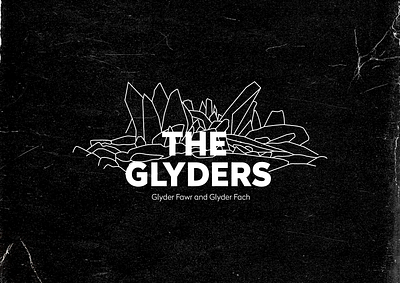 THE GLYDERS ⛰️ badge creative designer graphic design mountain snowdonia