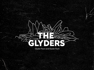 THE GLYDERS ⛰️ badge creative designer graphic design mountain snowdonia