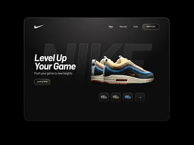 Nike landing Page Concept branding design graphic design illustration landing page nike product design typography ui ui ux ux