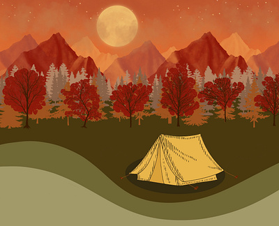 campin' illustration