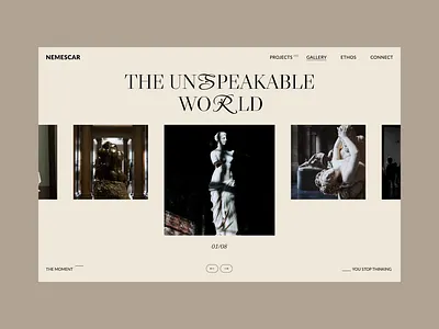 museum jumbo ui design ui web design
