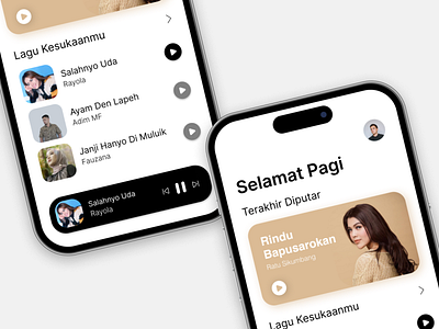 Music Player App app application branding music music player player social media ui uiux ux