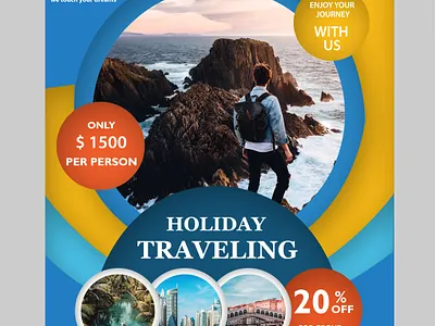 Travelling Poster branding bussiness marketing graphic design marketing poster posters