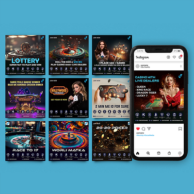 Social Media Post Design (Casino) casino post design sports template design