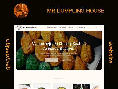 Mr.Dumpling - Dumpling restaurant design framer seo uxui web developer webdesign website