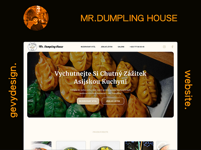 Mr.Dumpling - Dumpling restaurant design framer seo uxui web developer webdesign website